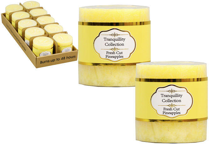 D - Tranquillity Collection Scented Pillar Candle