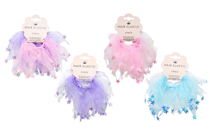Hair Elastic With Organza Star Detail