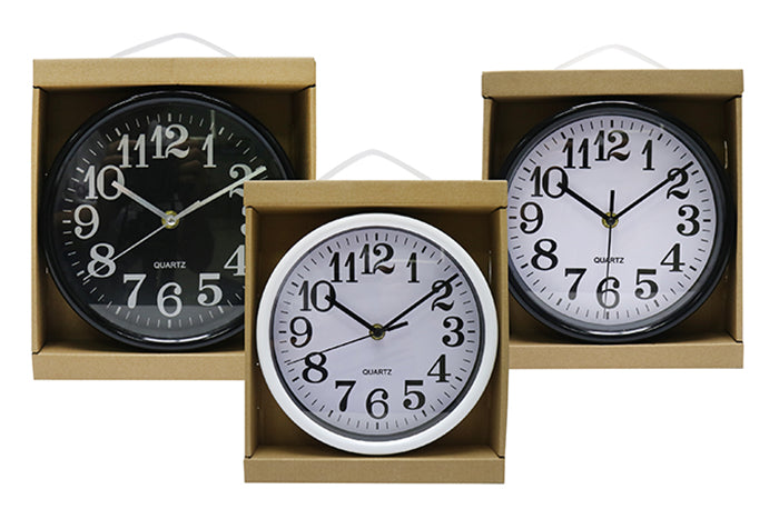 clock-black-white-face-20cm