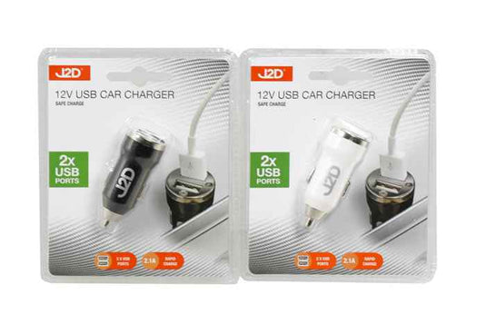 J2D USB Twin Car Charger Adapter