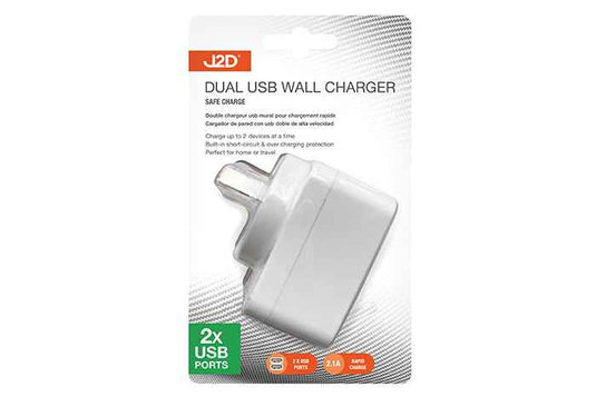 J2D Dual USB High Speed Wall Charger
