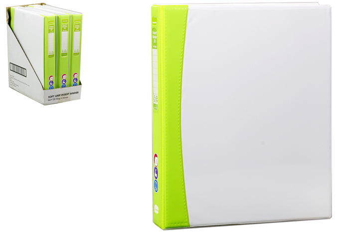 colourhide-insert-softgrip-a4-2d-ring-binder-green-71555
