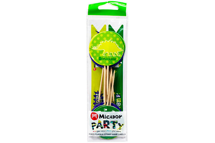 party-food-flags-straw-label-dinosaur-pack-10-73316