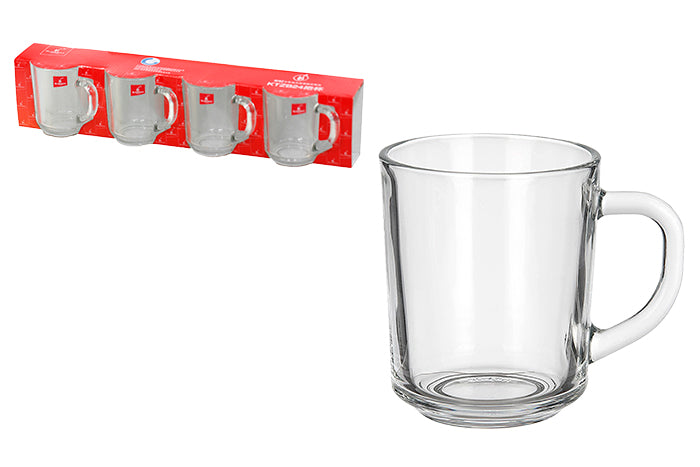 Blinkmax Glass Coffee Mug with Handle - JTC Import Export Pty Ltd
