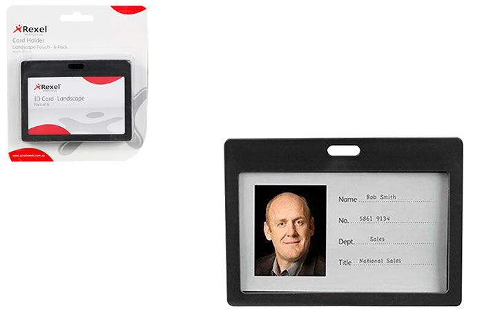 rexel-landscape-plastic-id-card-holder-78578