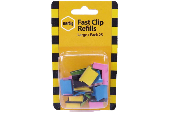 marbig-large-coloured-fast-clip-dispenser-refills-78586