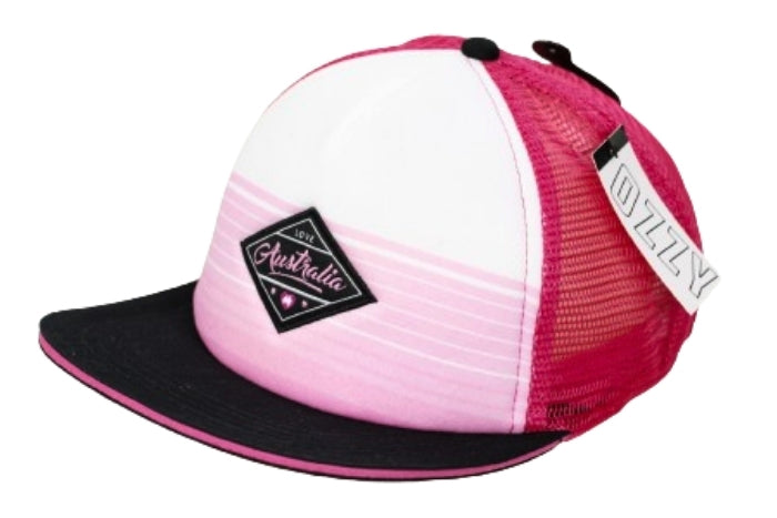 ozzy-girl-s-love-australia-cap-pink-black-80118