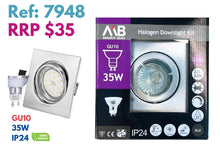 Mort Bay Halogen Downlight Kit GU10 35W (Silver)