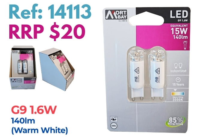 Mort Bay LED Light Globes - Warm White 3000k - JTC Import Export Pty Ltd