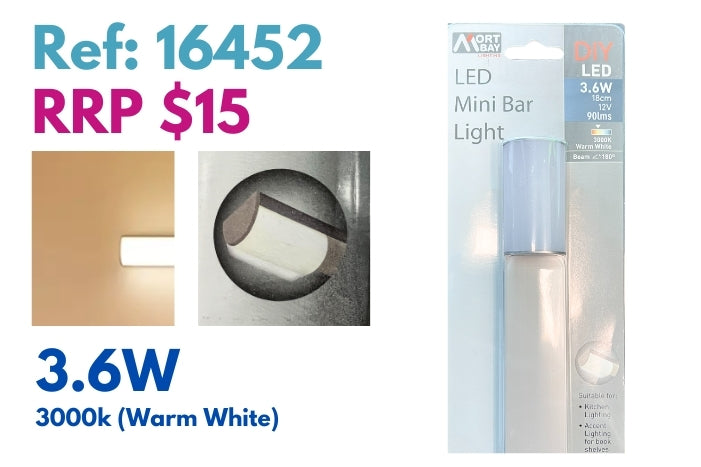 Mort Bay DIY LED Mini Bar Light - 3000K Warm White