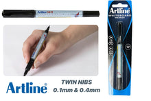 artline-541t-dual-nib-whiteboard-markers-black-81916