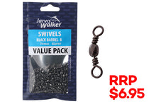 jarvis-walker-black-barrel-swivels-value-pack-sz-8-83713