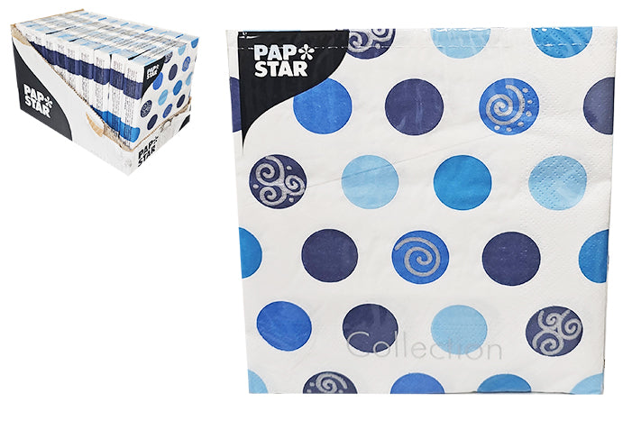 papstar-balls-blue-napkins-83866
