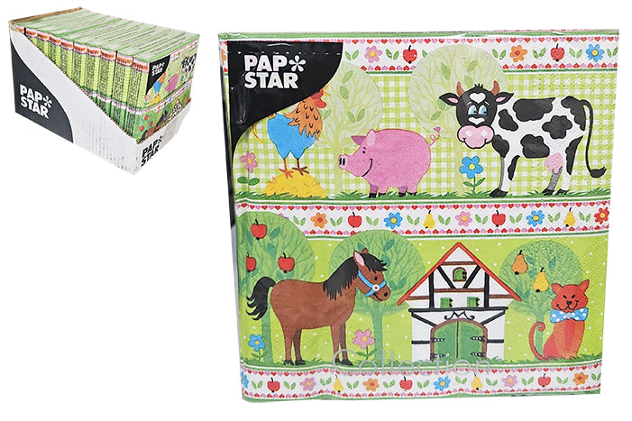 papstar-little-farm-napkins-83869