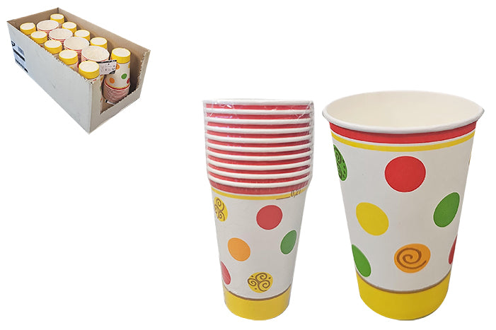 papstar-balls-yellow-paper-cups-83879