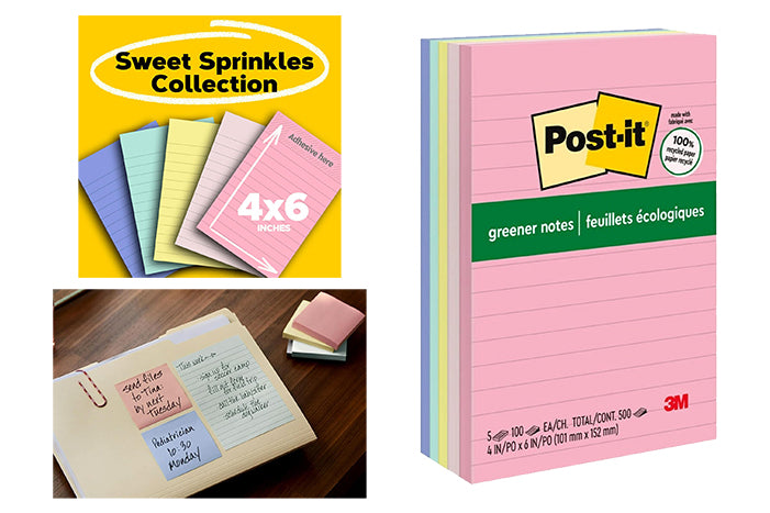 post-it-greener-notes-sprinkes-assorted-colours-84071