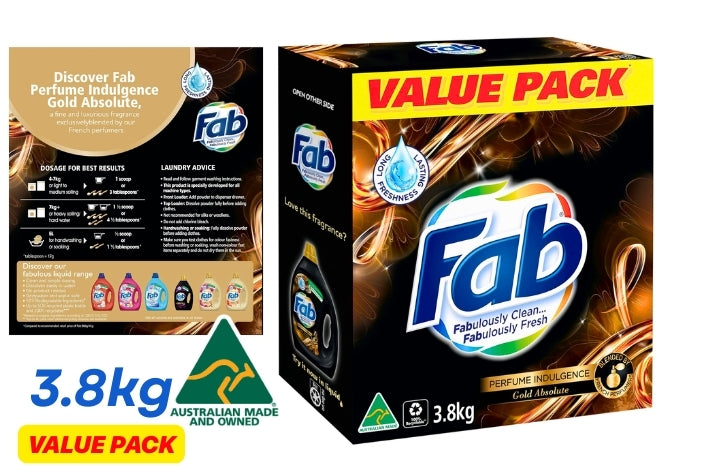 Fab Fresh Gold Absolute Laundry Detergent Washing Powder