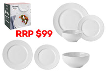 Wiltshire White Stipple Embossed Dinner Set 12 Piece