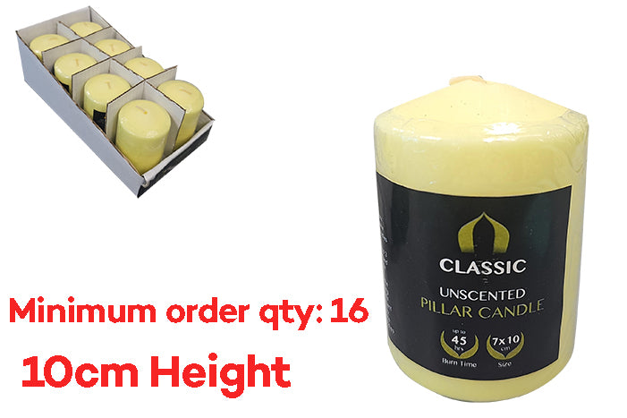 classic-unscented-pillar-candles-yellow-10cm-84285