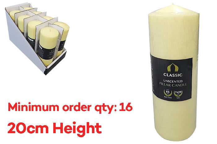 classic-unscented-pillar-candles-yellow-20cm-84287