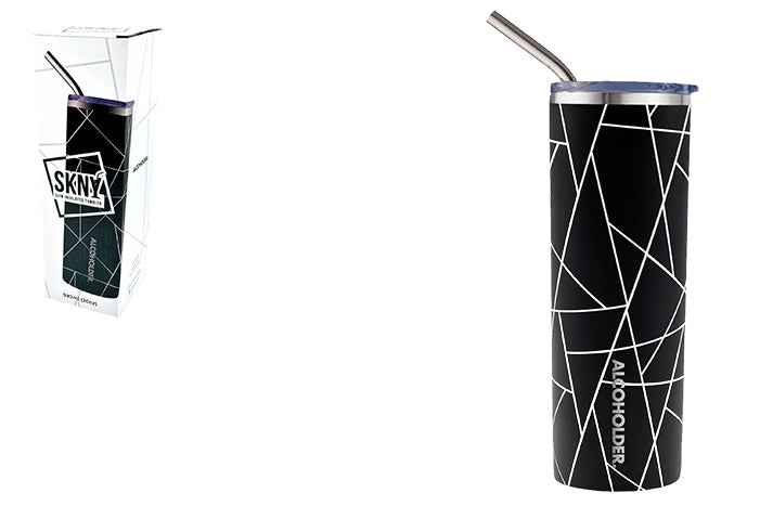 SKNY Slim Insulated Tumbler - Black & White