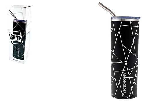 SKNY Slim Insulated Tumbler - Black & White