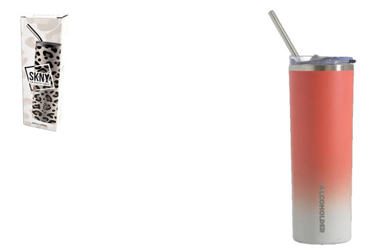 SKNY Slim Insulated Tumbler - Firefly / Grey