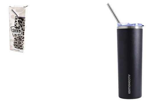 SKNY Slim Insulated Tumbler - Matte Black
