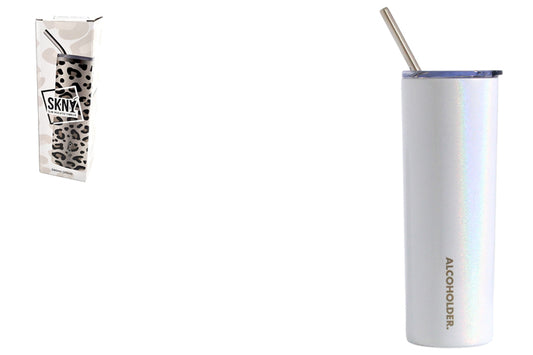 SKNY Slim Insulated Tumbler - Unicorn Sparkles (Glitter)