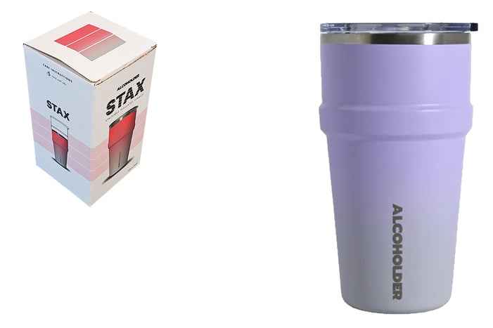 STAX Stackable Insulated Tumbler -  Periwrinkle / Grey