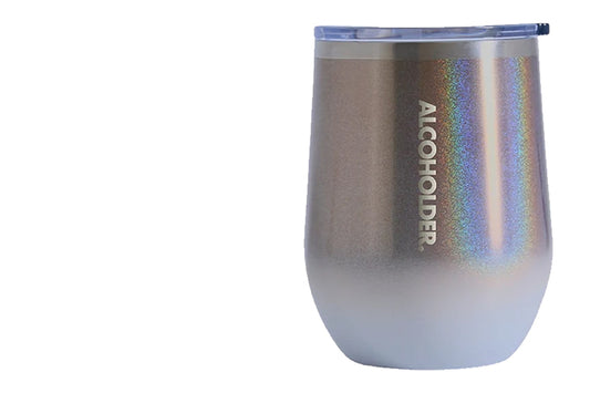 Stemless Vacuum Insulated Tumbler - White / Rose Gold