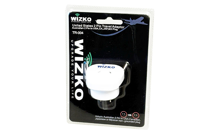 Wizko United States 2 Pin Travel Adaptor