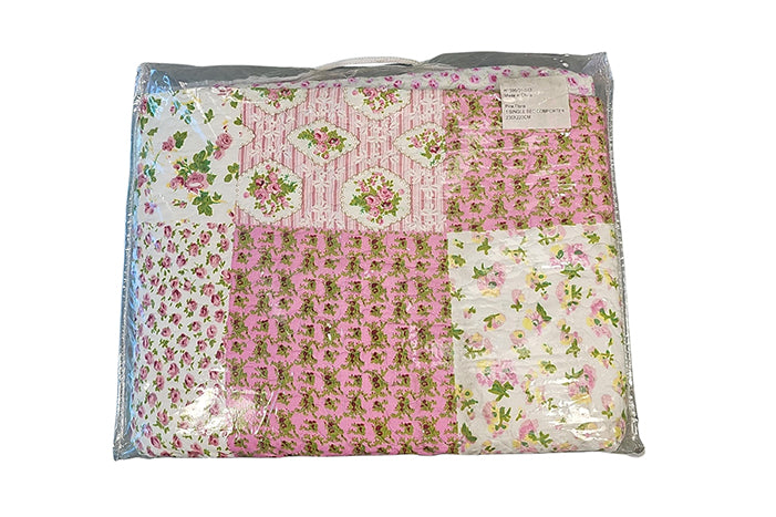 Single Bed Comforter - Pink Floral