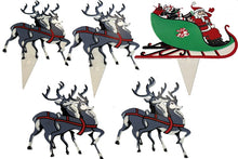 Santa and Reindeer Lawn Set