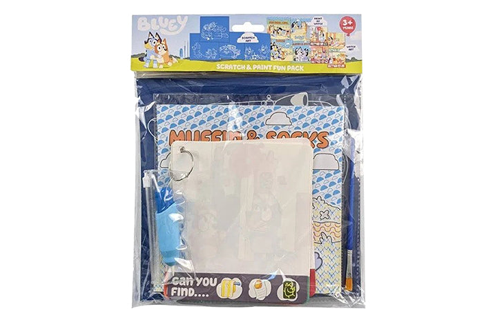Bluey Scratch & Paint Fun Pack