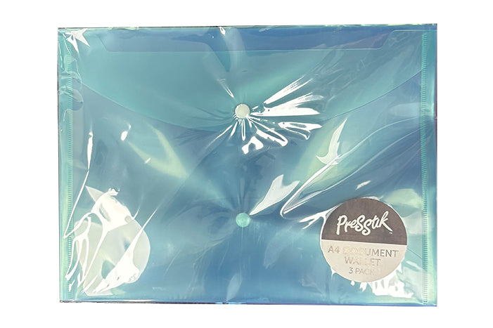 Presstik A4 Document Wallets