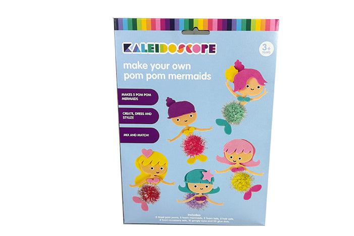 Kaleidoscope Make Your Own Pom Pom Mermaids
